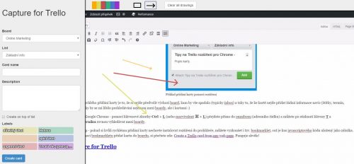 Capture for Trello v praxi