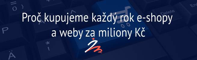 Proč kupujeme každý rok e-shopy a weby za miliony Kč