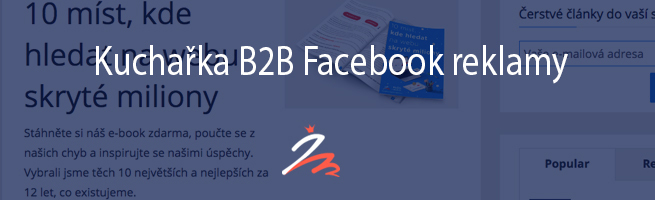 Kuchařka B2B Facebook reklamy